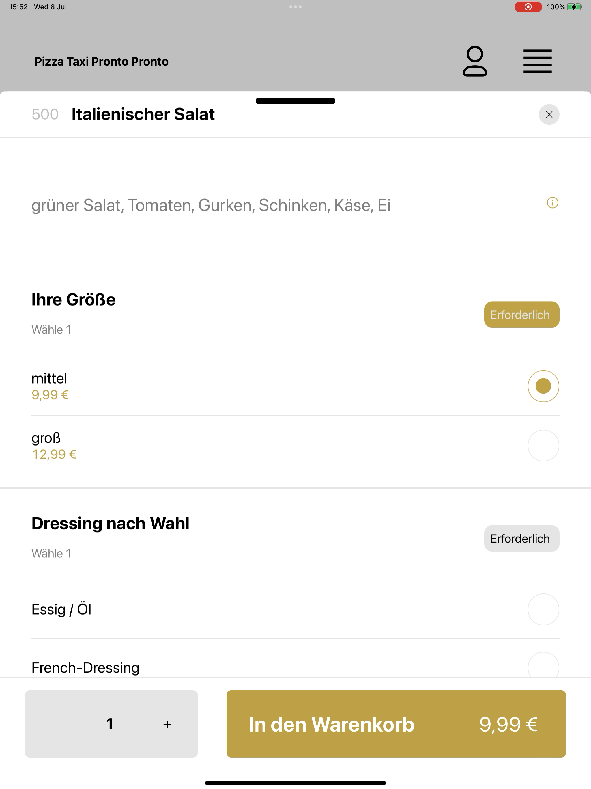 Pizza Taxi Pronto Pronto screenshot 16