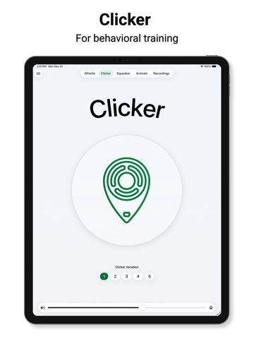 iTrainer Dog Whistle & Clicker iPad screenshot