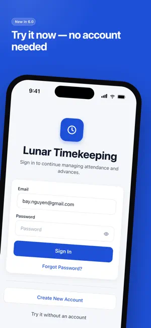 TimeKeep - Lunar Timesheet screenshot 2