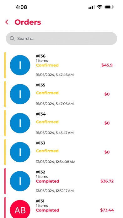 Dine Restaurant App Screenshot