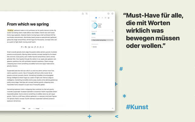 ‎Ulysses: Schreibprogramm Screenshot