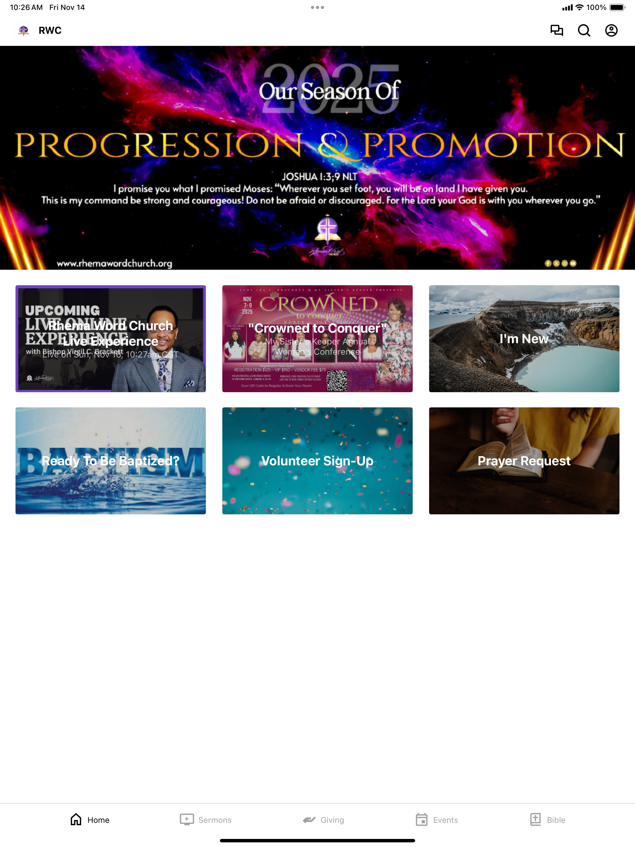 Rhema Word Church screenshot 4