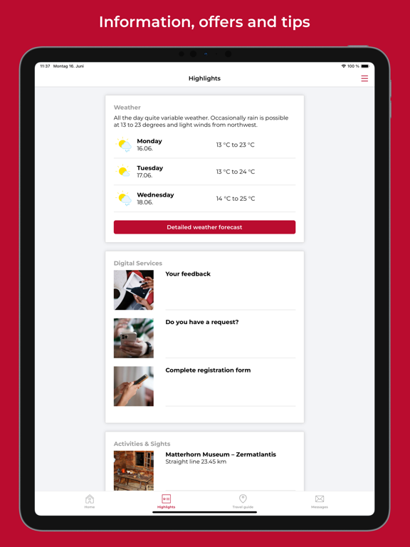 Camping Cervino app screenshot 2