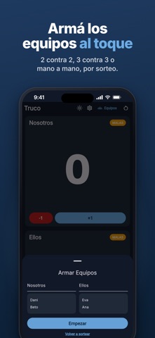 Truco: Contador y equipos screenshot 2