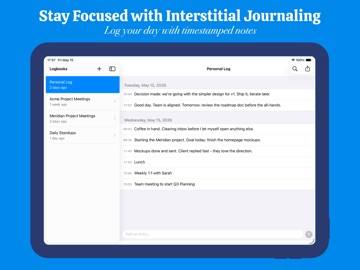 Logbook - Interstitial Journal iPad screenshot