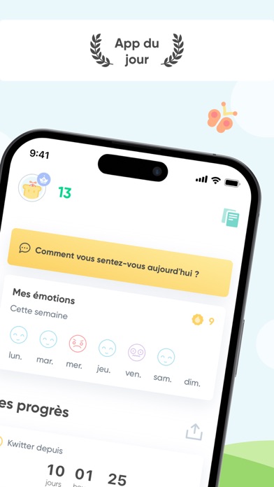 Screenshot #2 pour Arrêter de fumer - Kwit