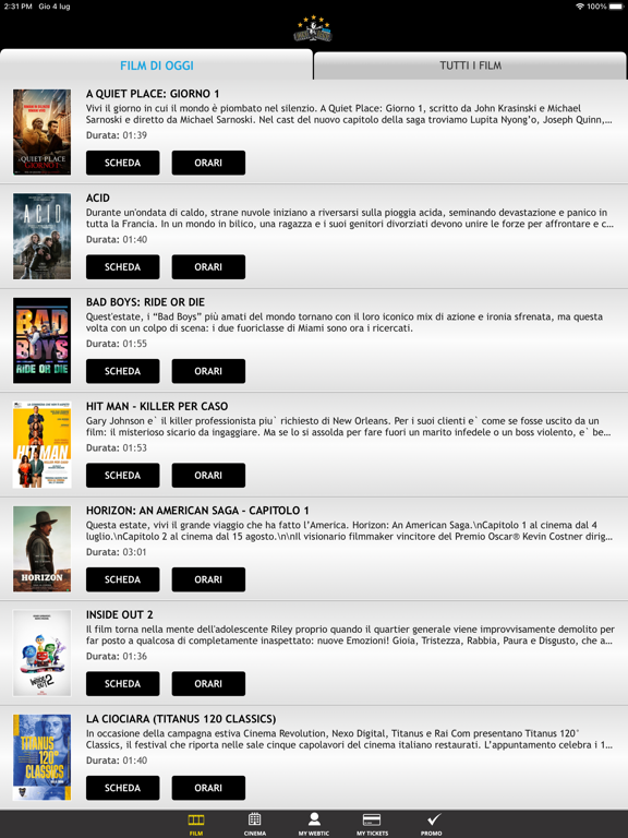 Screenshot #4 pour Webtic Cineland Ostia Cinema