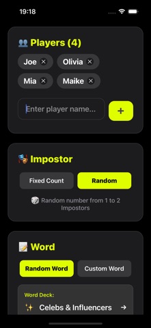 Impostor Game Undercover Party iPhone screenshot