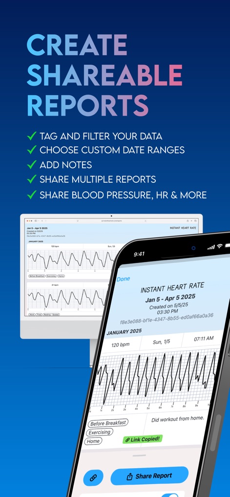 Instant Heart Rate: HR Monitor - Exportable Health Reports