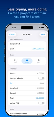 DealTrail - Project Tracker screenshot
