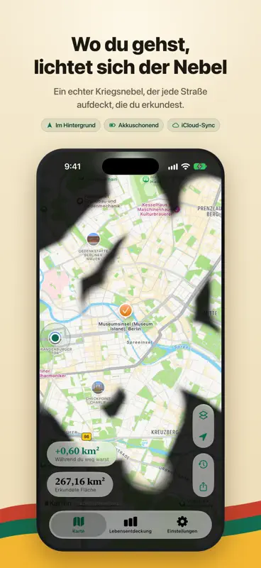 FogMap 霧の地図：旅と散歩の記録 screenshot 1 of 10