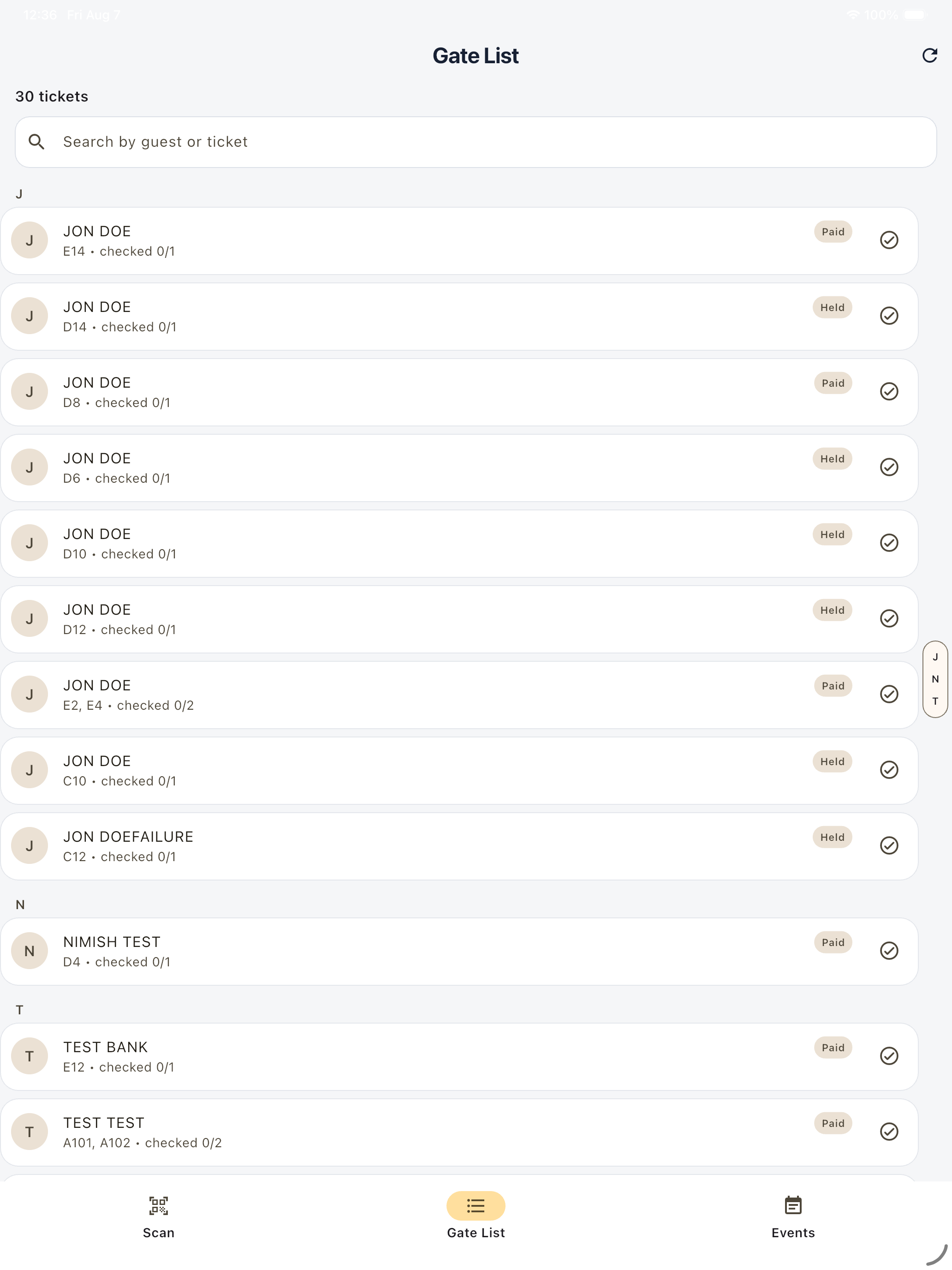 Tugoz Checkin screenshot 6