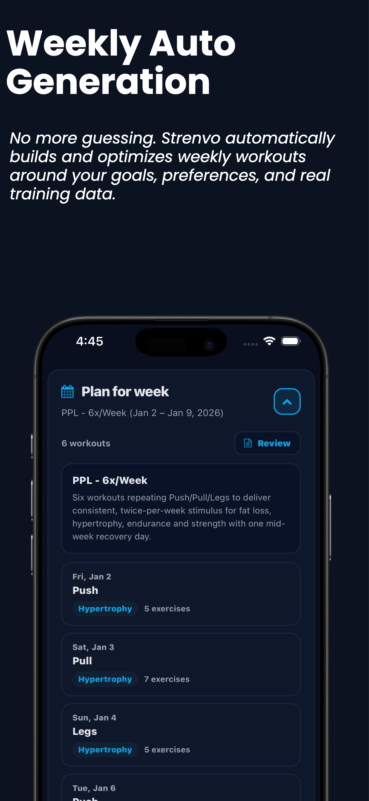 StrenvoAI: Fitness Planner screenshot 2