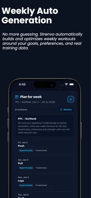 StrenvoAI: Fitness Planner screenshot 2