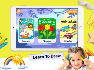 Toddler Kids Colouring Games iPad screenshot