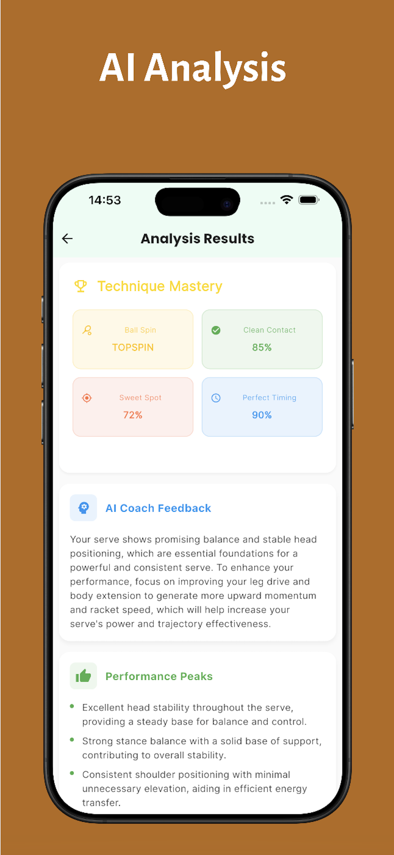 Tennie: Tennis Stroke Analyzer