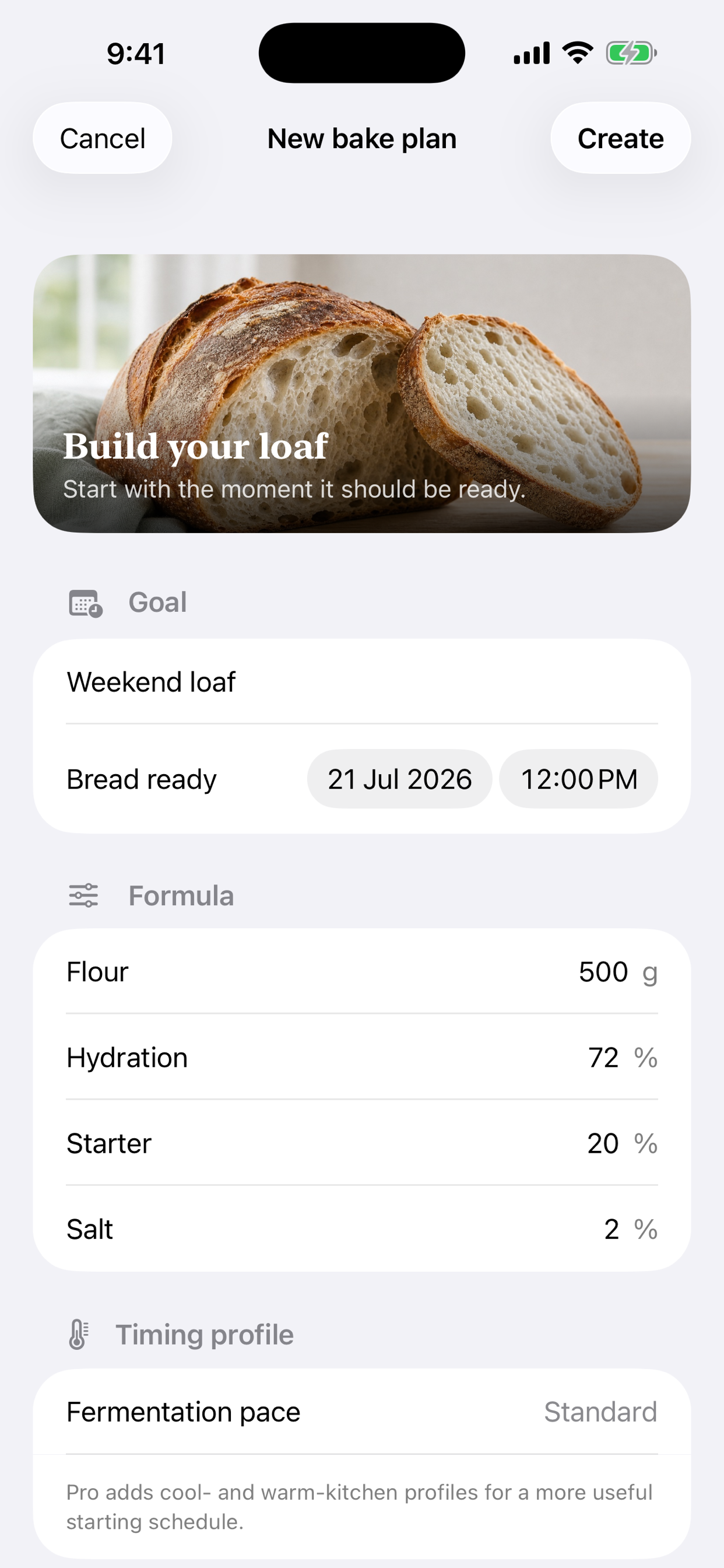 Sourdough Timeline screenshot 2