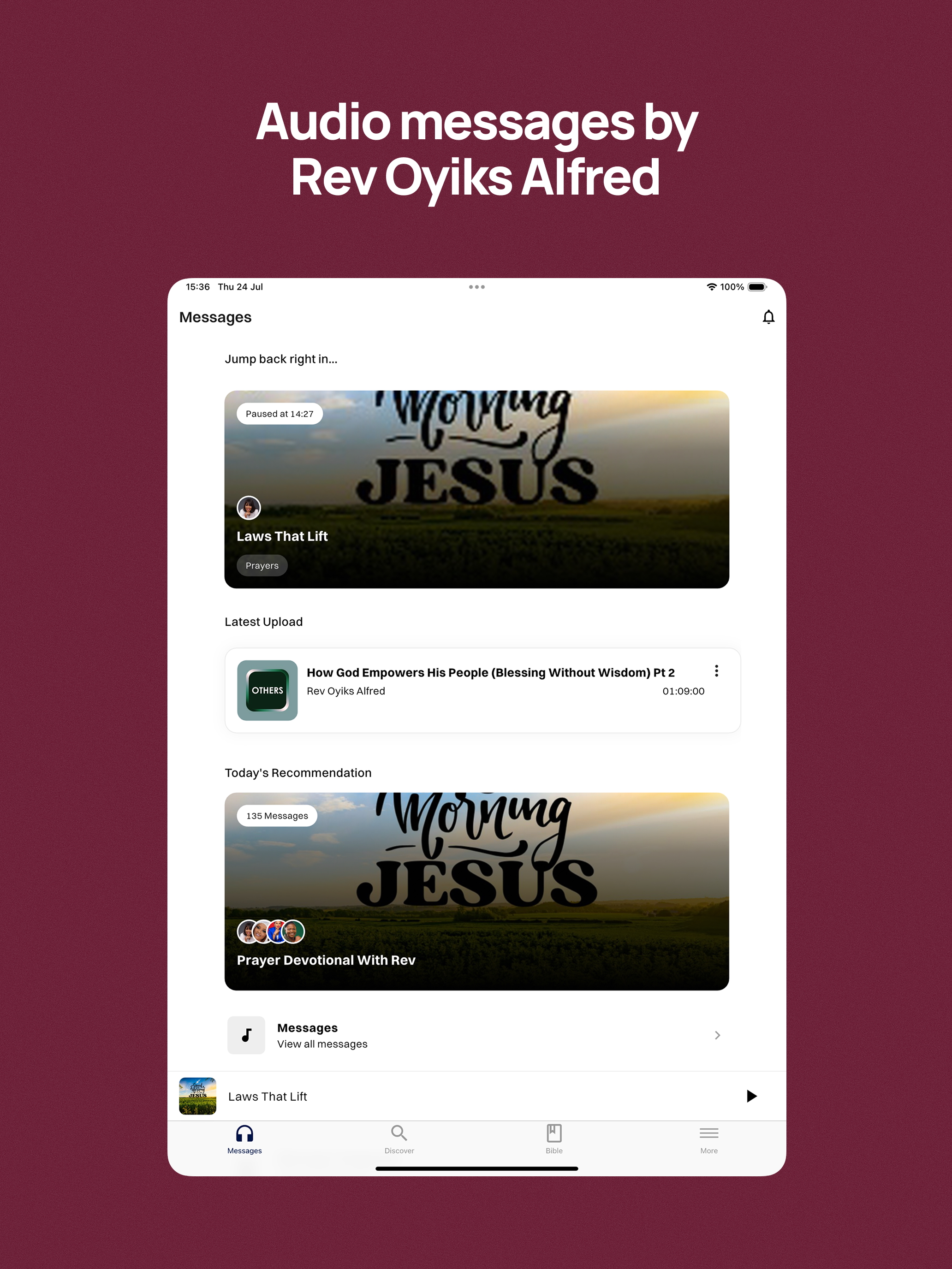 Reverend Oyiks Speaks