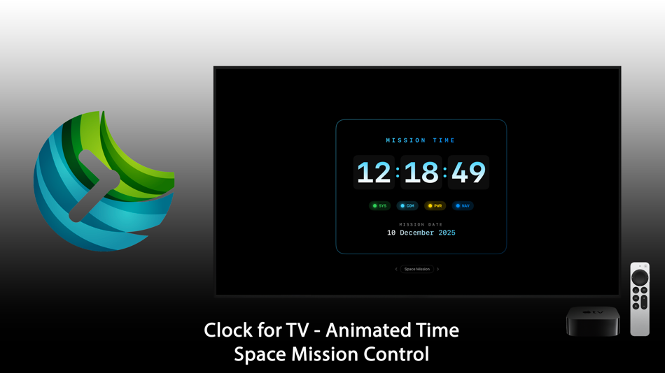 #8. Clock for TV - Animated Time (iOS) By: Igor Bidenko