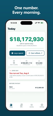 Spendable: Safe to Spend Screenshot 1 of 6