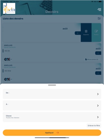 INSTITUT AL IFADA iPad screenshot
