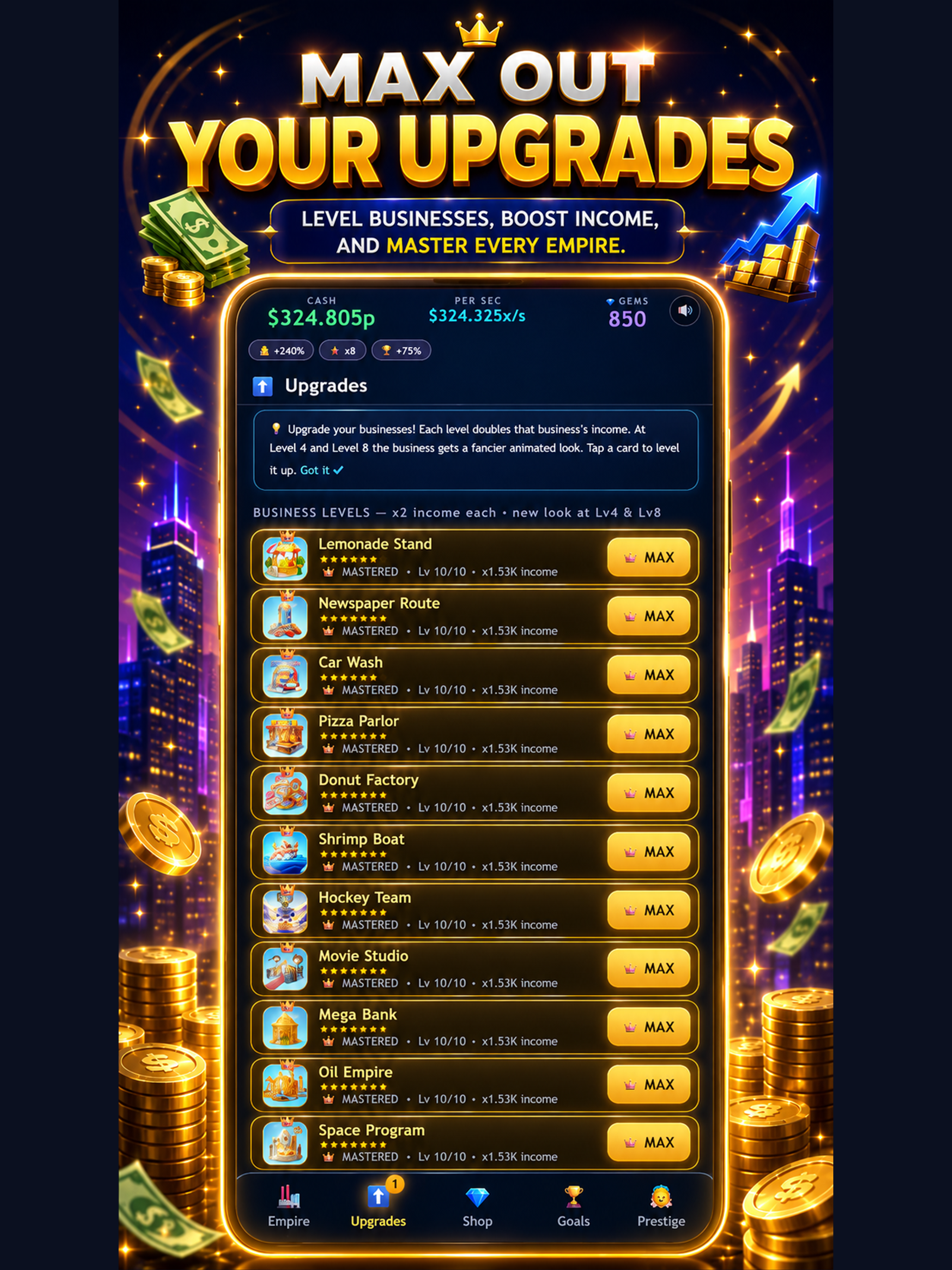 Cash Empire: Idle Tycoon