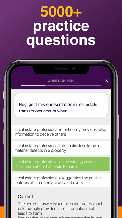 California Real Estate Prep Screenshot