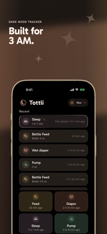 Tottli: Baby & Pumping Tracker screenshot