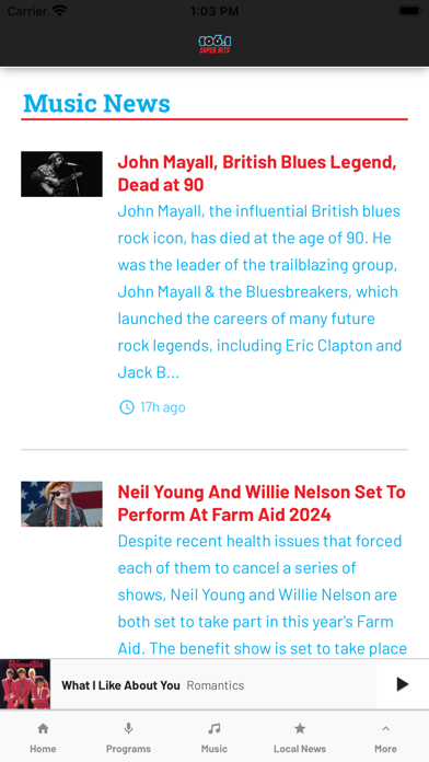 Super Hits 106 Screenshot