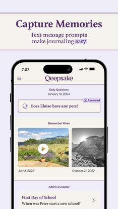 Qeepsake: Family Photo Album screenshot 2