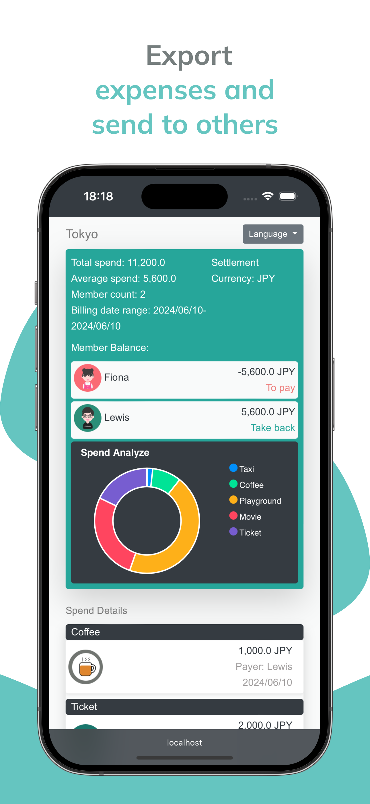 GoDutch: group bills tracker