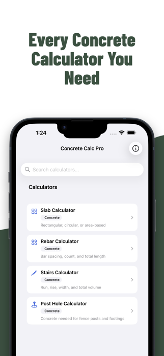 Concrete Calc Pro Screenshot 1 of 5