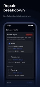 Estimate Car Repair Cost AI screenshot