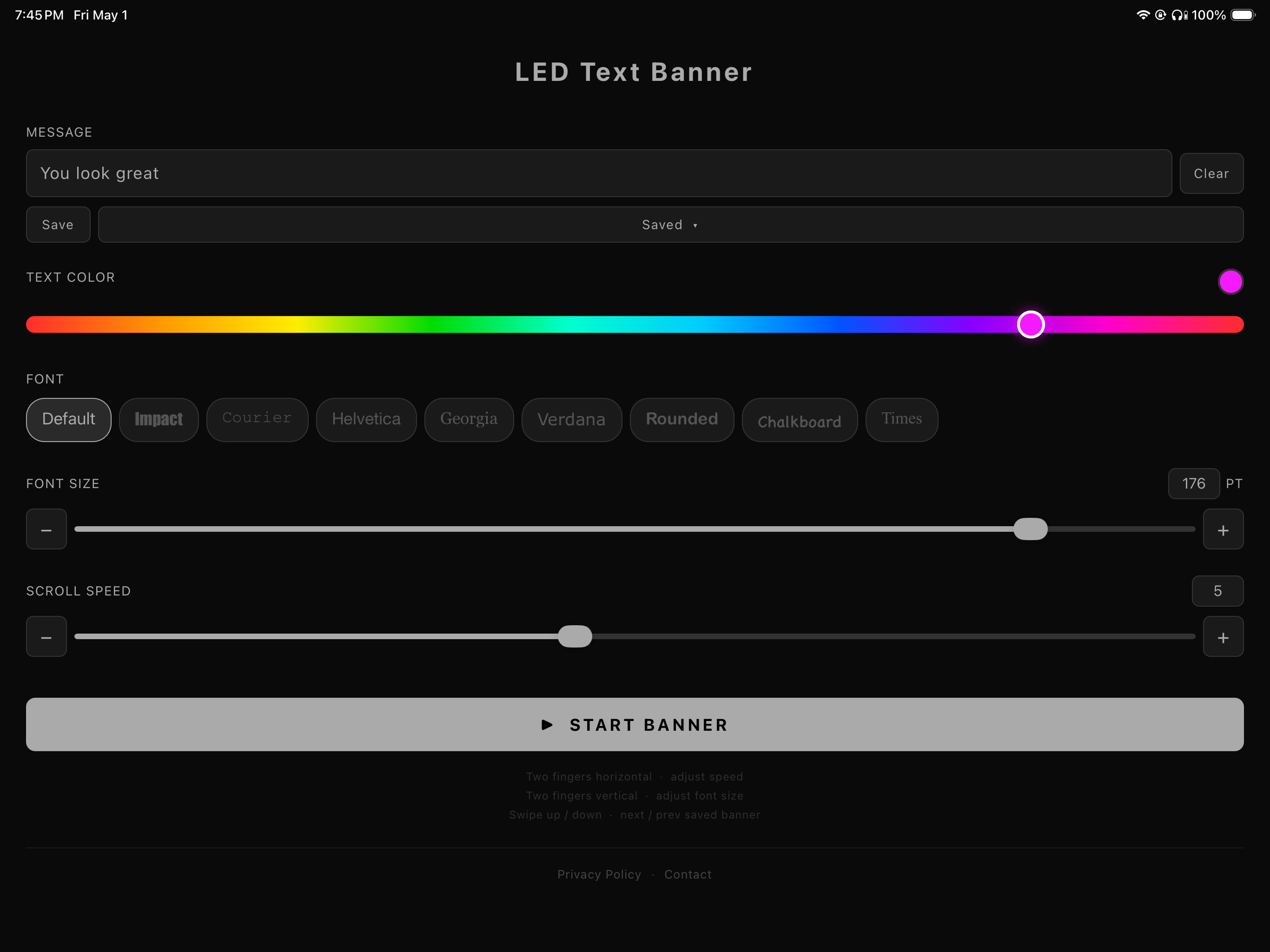 LED Text Banner App screenshot 8