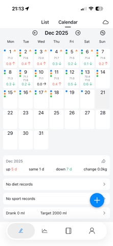 WeighIt - Weight Tracker Screenshot 1 of 3