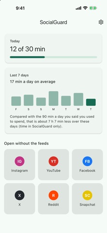 SocialGuard: Block Reels Screenshot 1 of 3