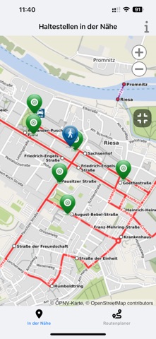 Fahrplan_App screenshot
