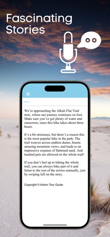 White Sands NP GPS Audio Tour iPhone screenshot