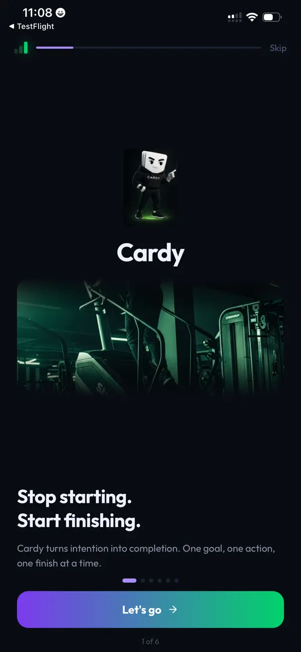 Screenshot #1 pour Cardy Fitness App