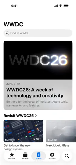 Capture d'écran de Apple Developer sur iPhone 4