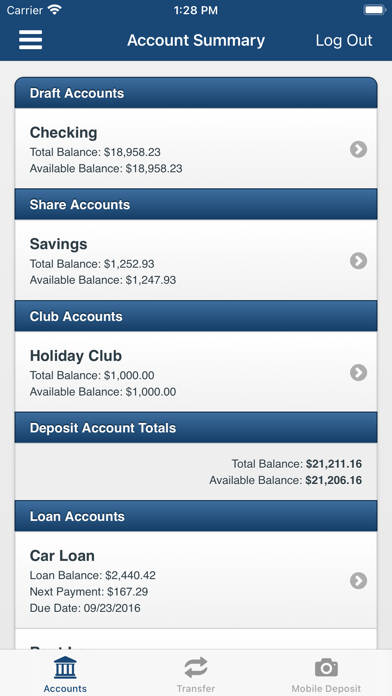 Solon / Chagrin Falls FCU Screenshot