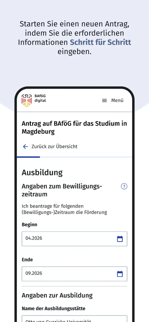 Screenshot #3 pour BAföG-Digital
