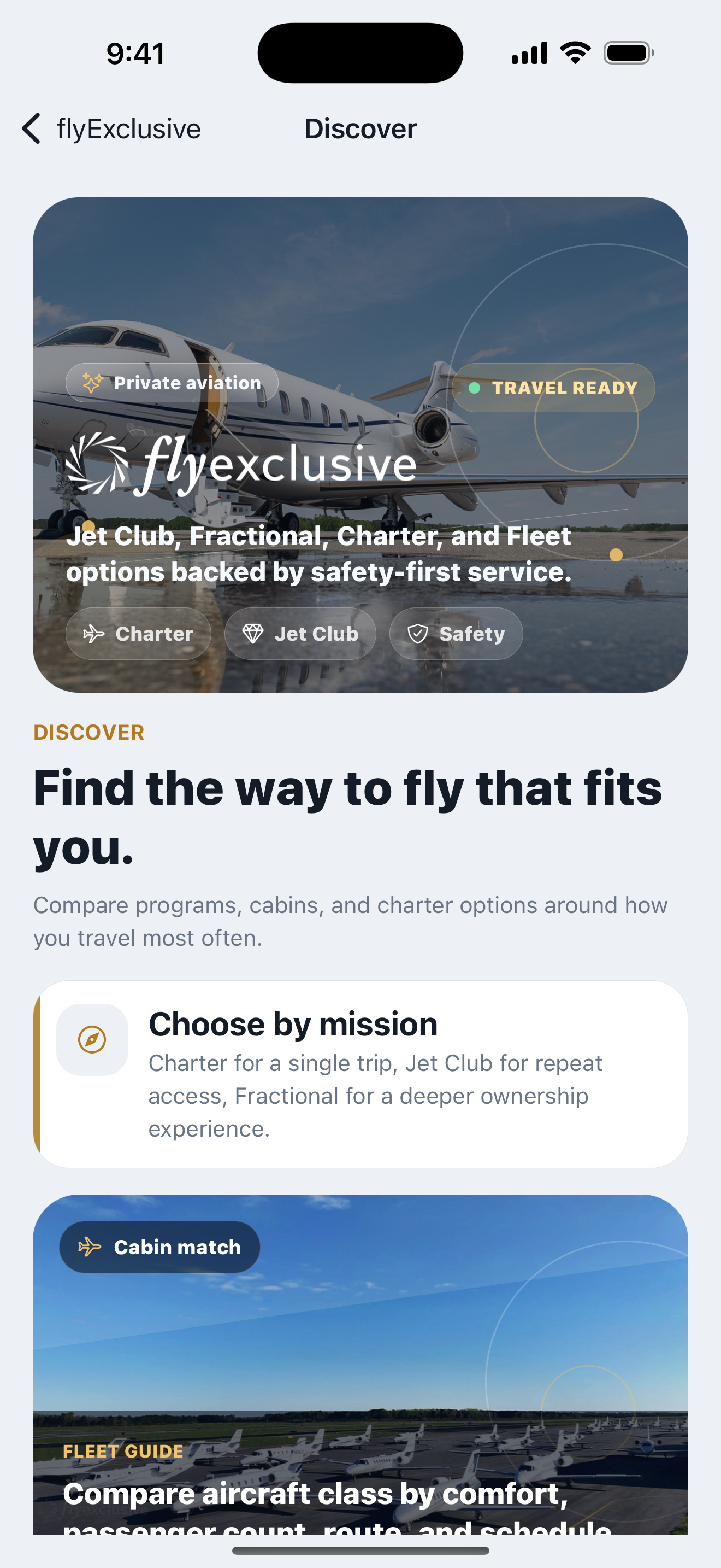 FlyExclusive App screenshot 3