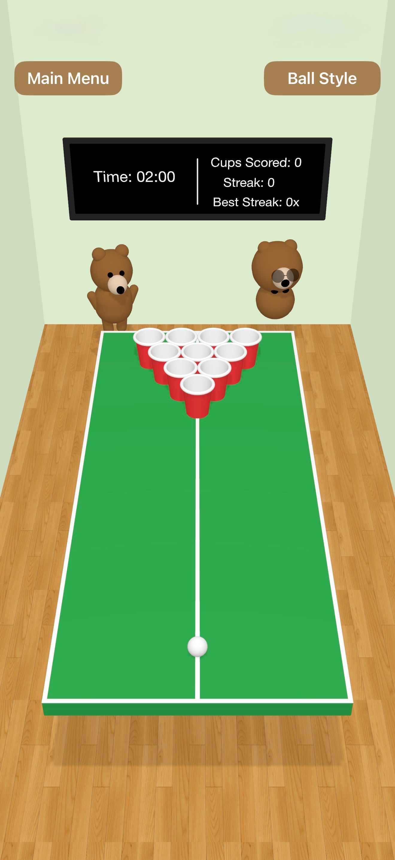 Bear Pong 3D screenshot 3