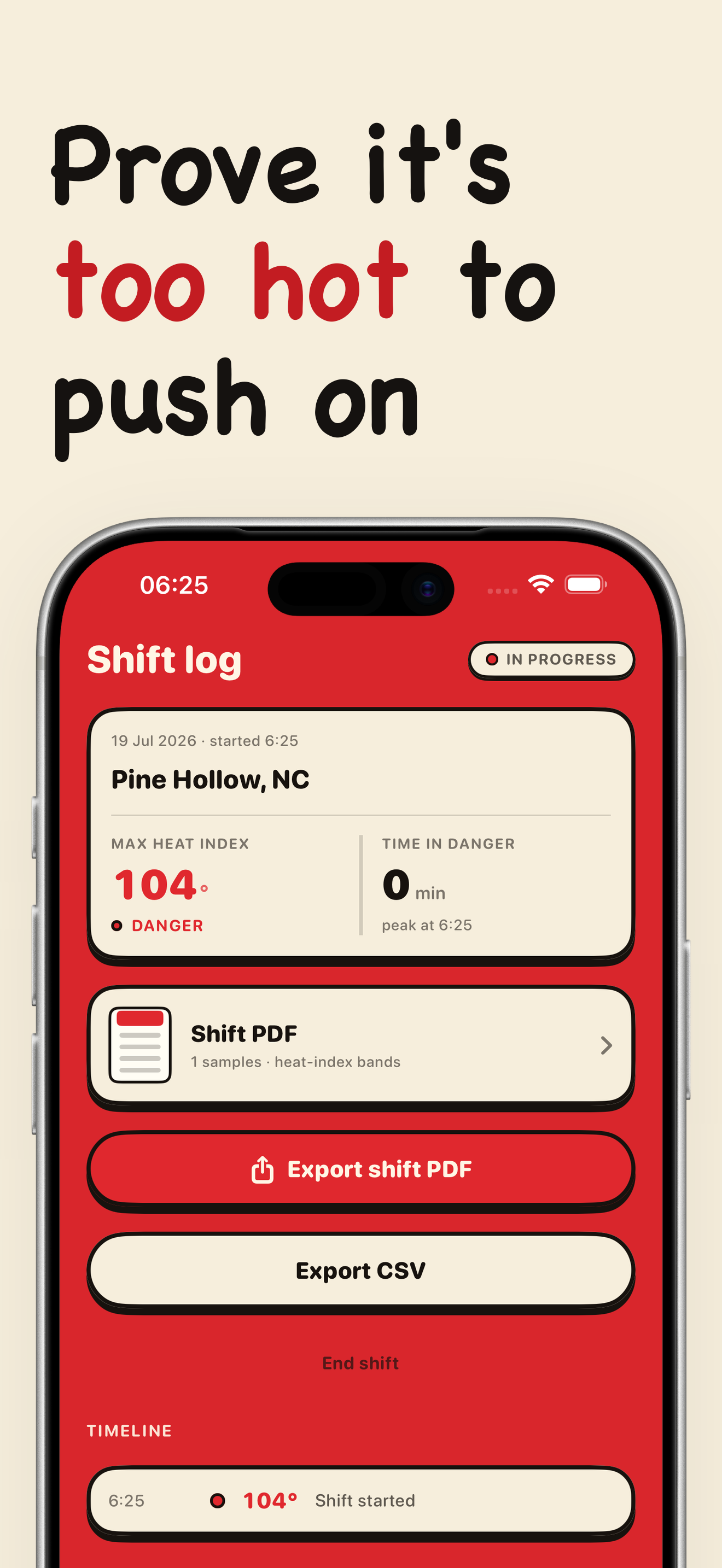 HeatLine: Heat Index screenshot 3