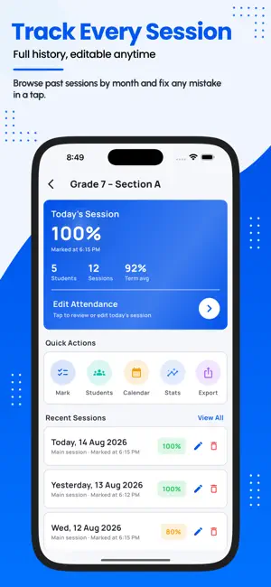Student Attendance Tracker screenshot 2