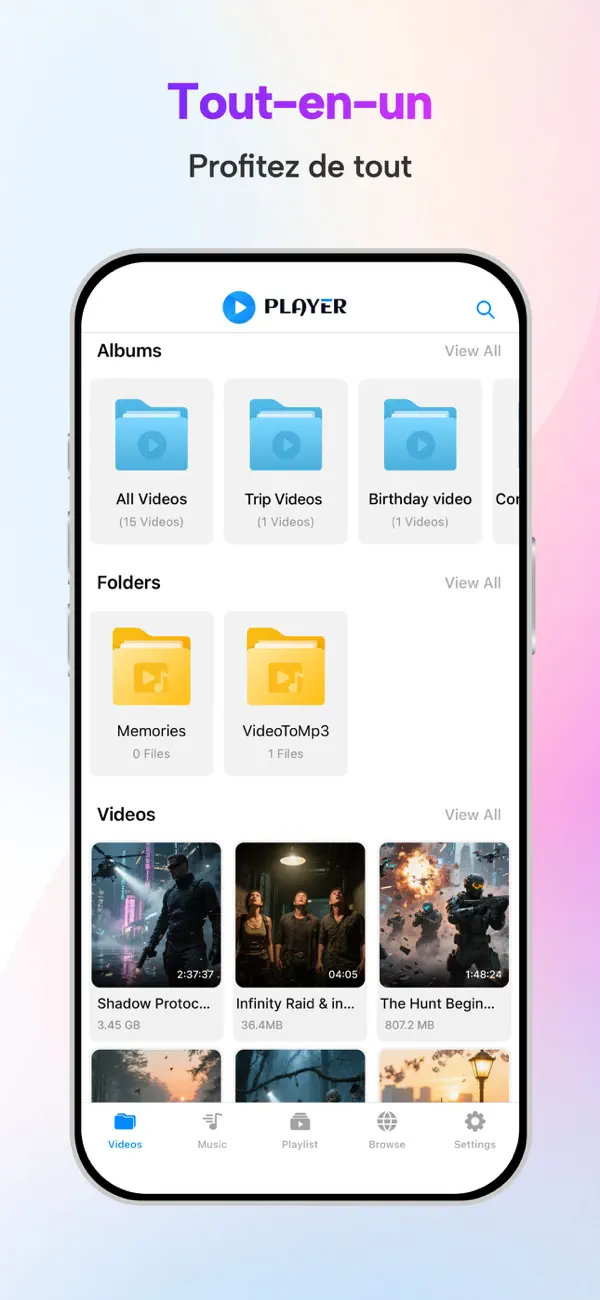 Screenshot #2 pour Lecteur vidéo - Media Player