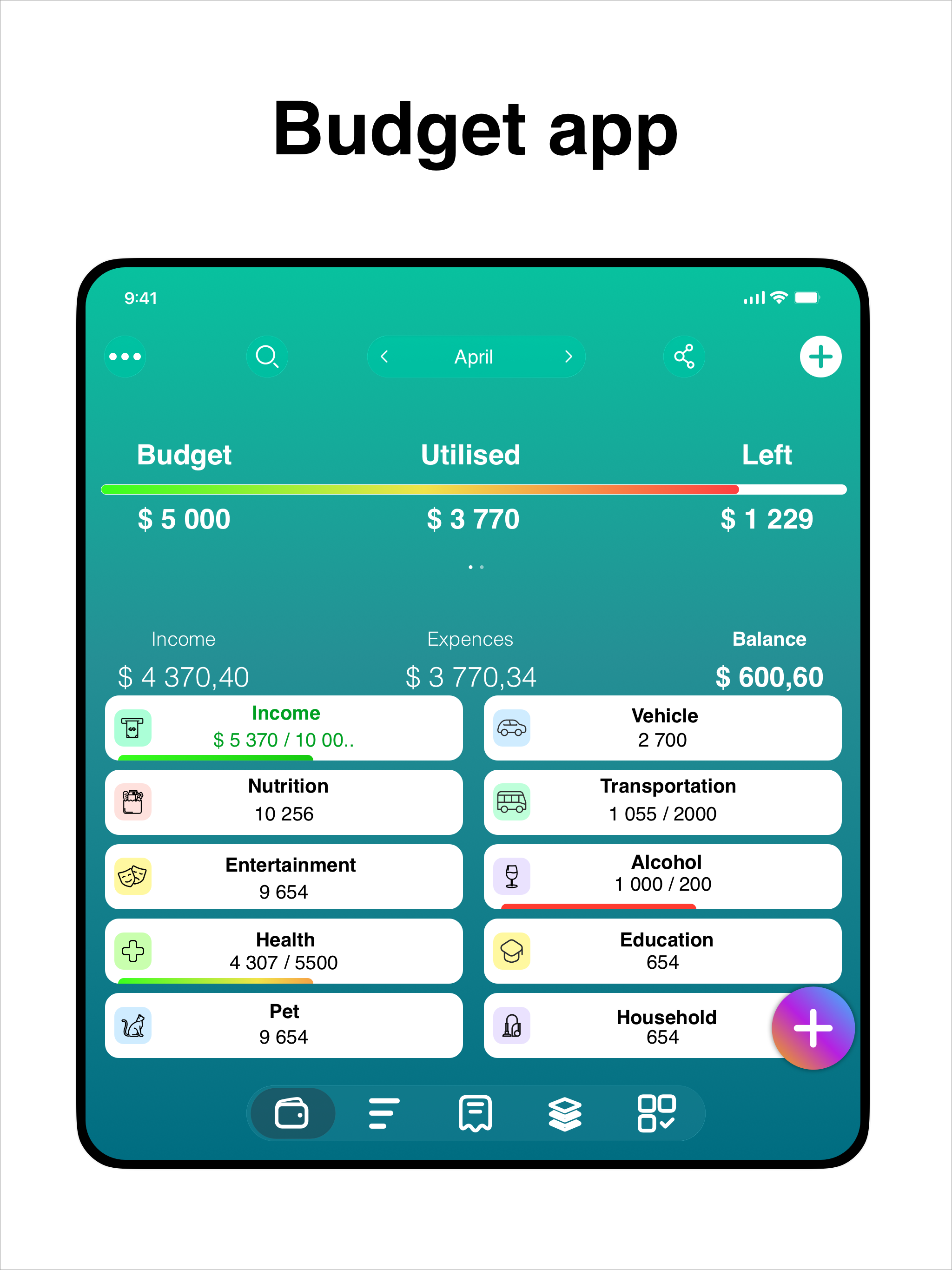 Budget: Money manager app