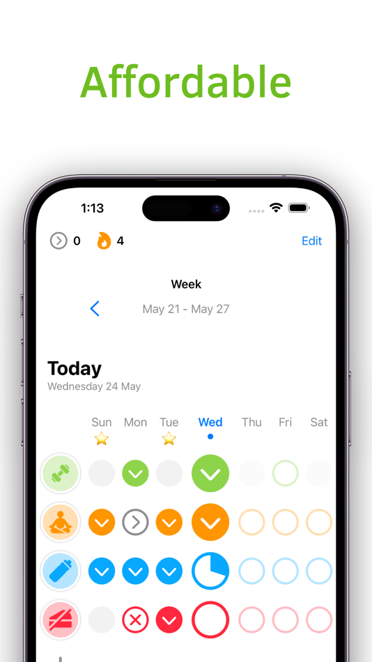 #1. Habi - habit tracker (iOS) Με: Dmytro Obertynskyi