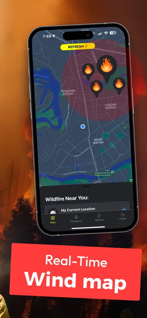Wildfire App－Fire Tracker・Maps - Navigation App | MWM